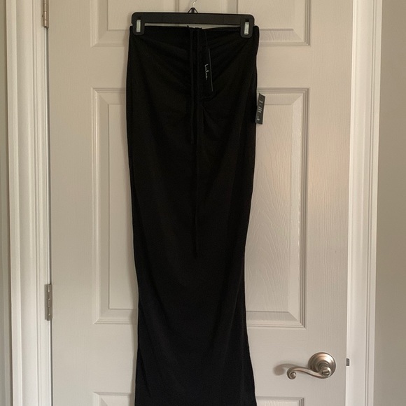 New, Lulus Ruched MIDI skirt - Picture 1 of 2